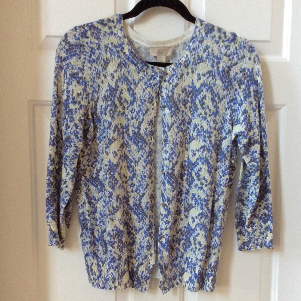 LOFT short sleeve sweater